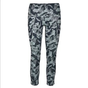 Flylow Shreggings / Leggings Base Layer - L, Willow Green / Black Camo